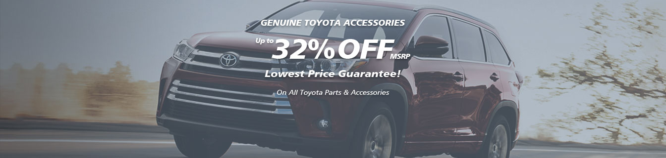 Genuine Toyota accessories, Guaranteed low prices